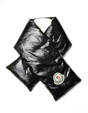 Moncler NWT Black Puffer Scarf