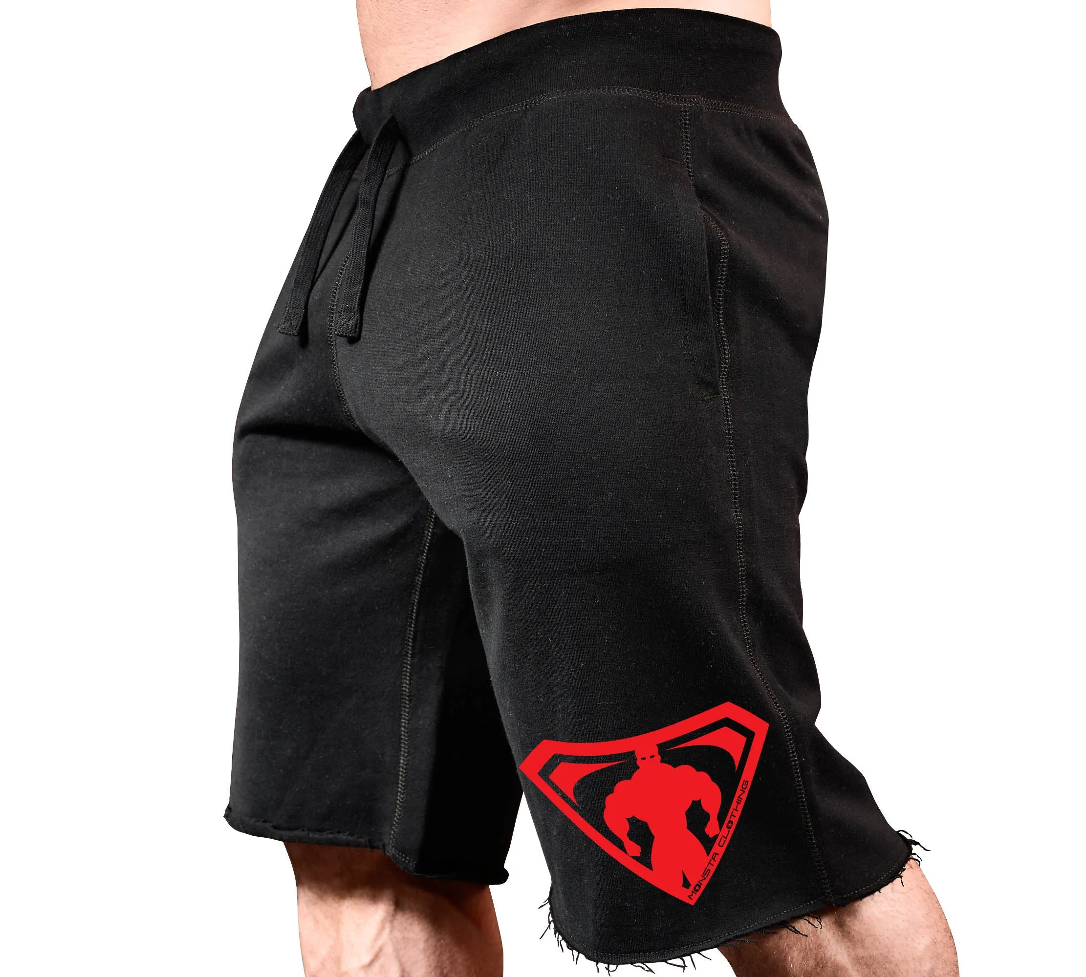 Monsta Clothing Co. Men's Sweat Shorts Workout Muscle Symbol