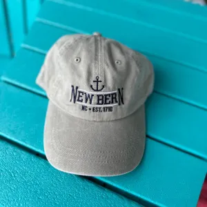 New Bern Anchor Hat in Khaki