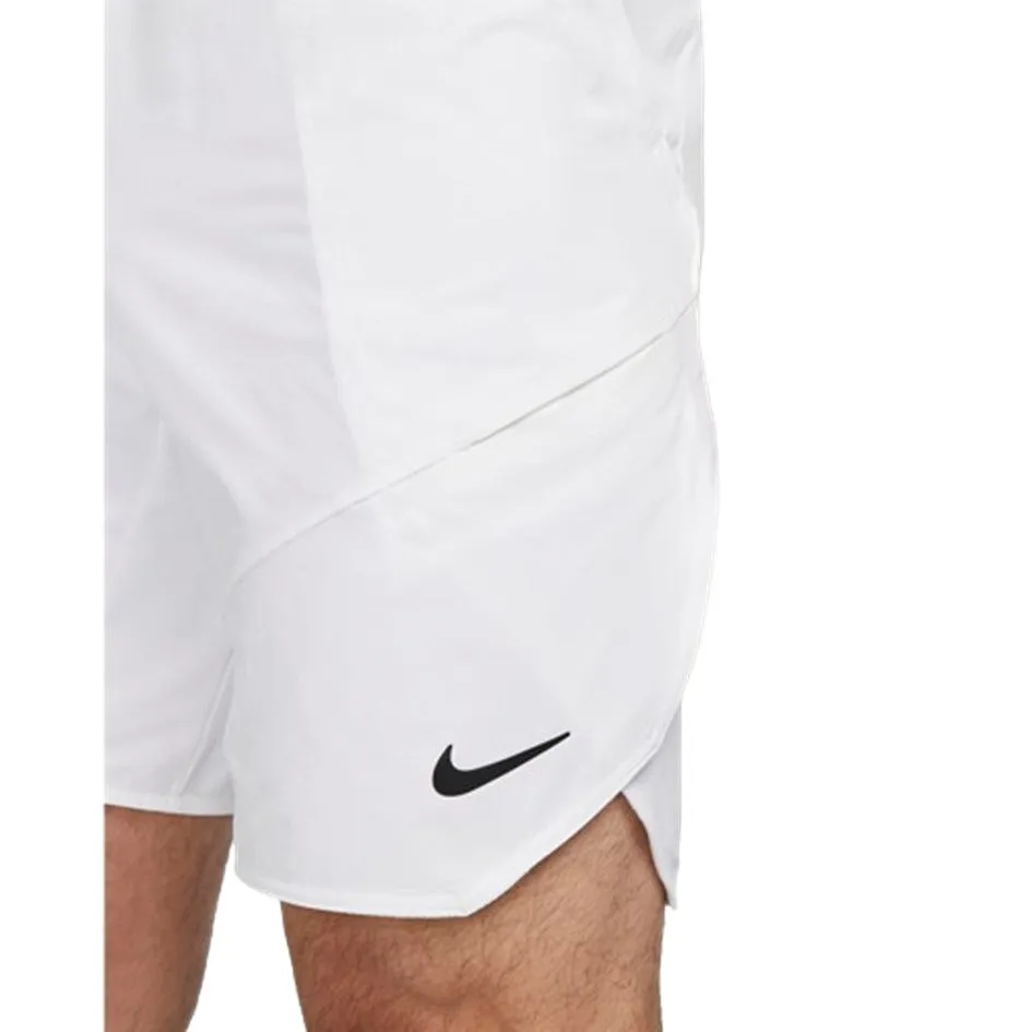 Nike Men's Advantage 9" White & Black Tennis Shorts