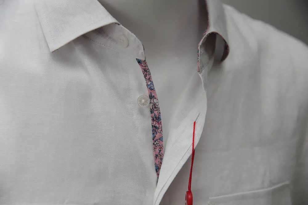 OAKWELL Short Sleeve Safari Shirt White