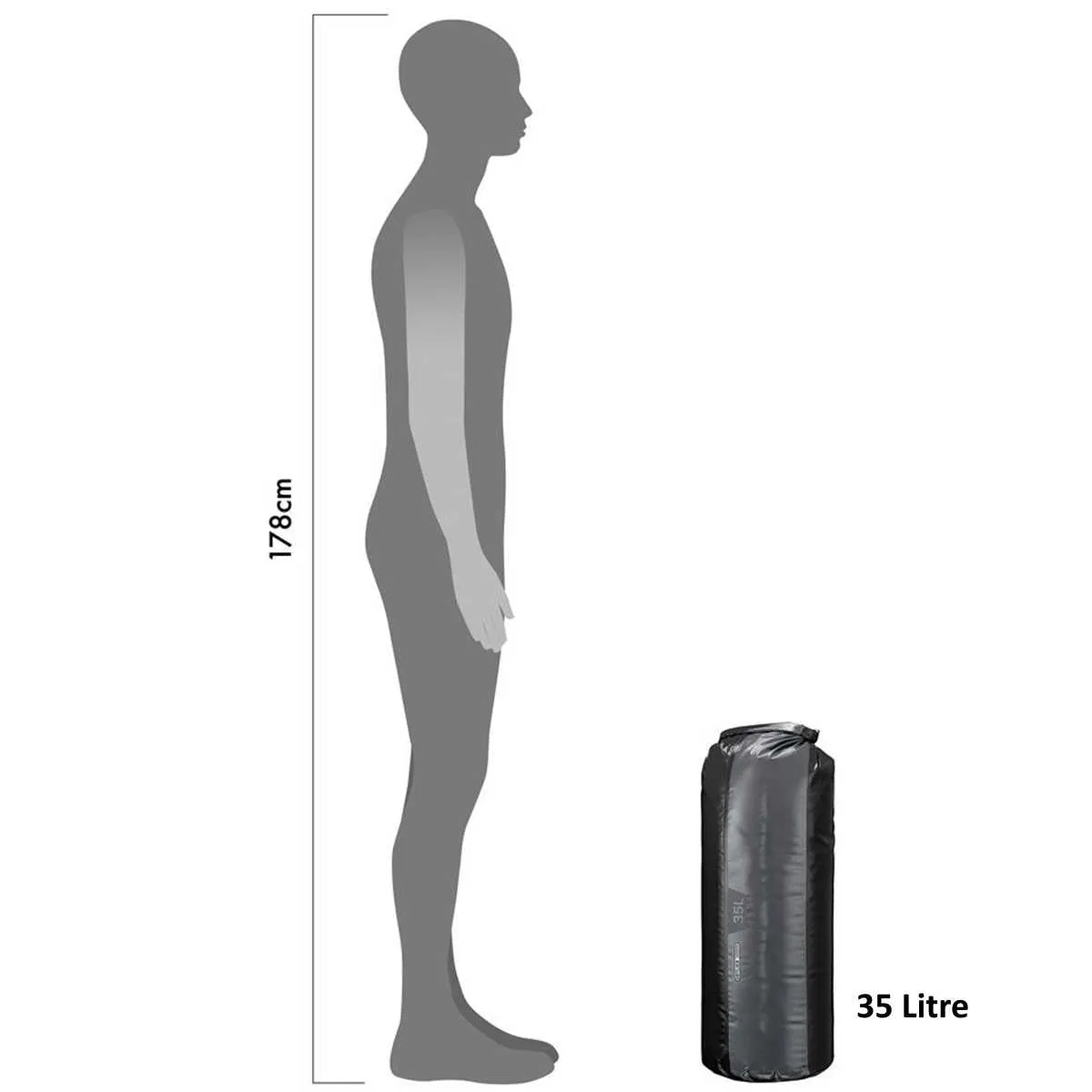 Ortlieb PD350 Waterproof Dry Bags Black/Slate 5-109L