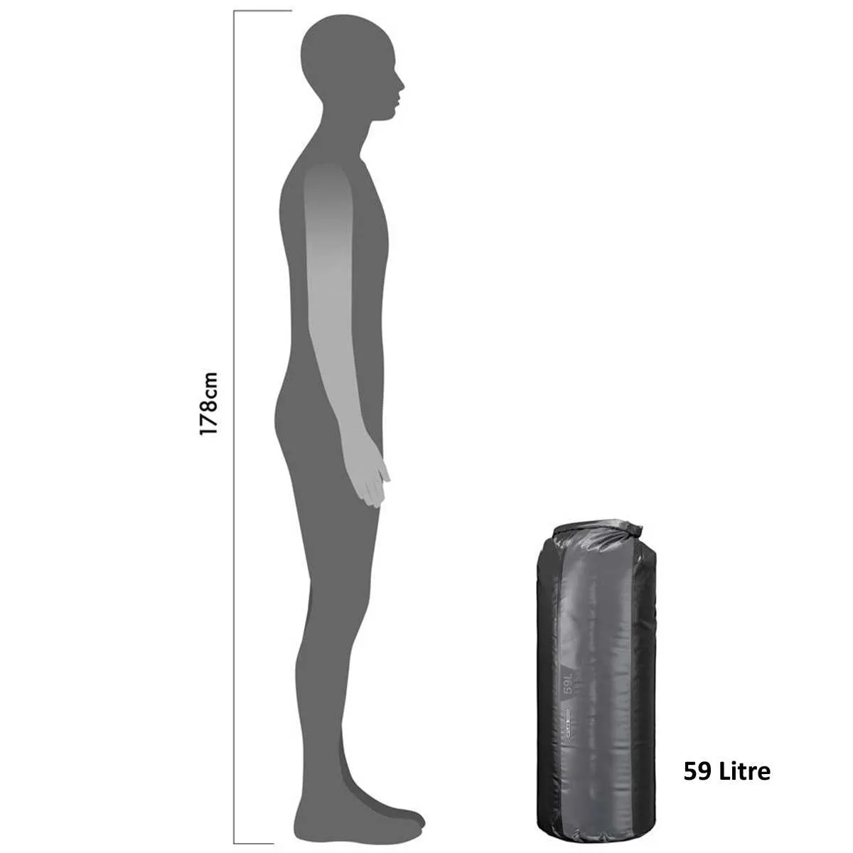 Ortlieb PD350 Waterproof Dry Bags Black/Slate 5-109L