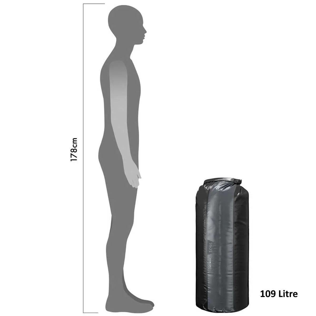 Ortlieb PD350 Waterproof Dry Bags Black/Slate 5-109L