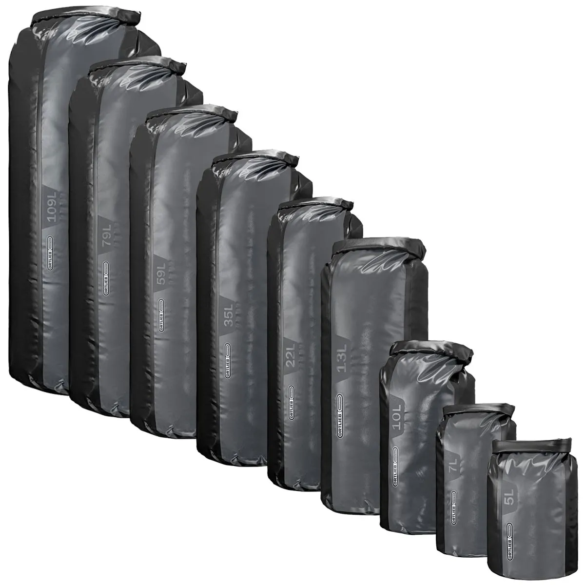 Ortlieb PD350 Waterproof Dry Bags Black/Slate 5-109L