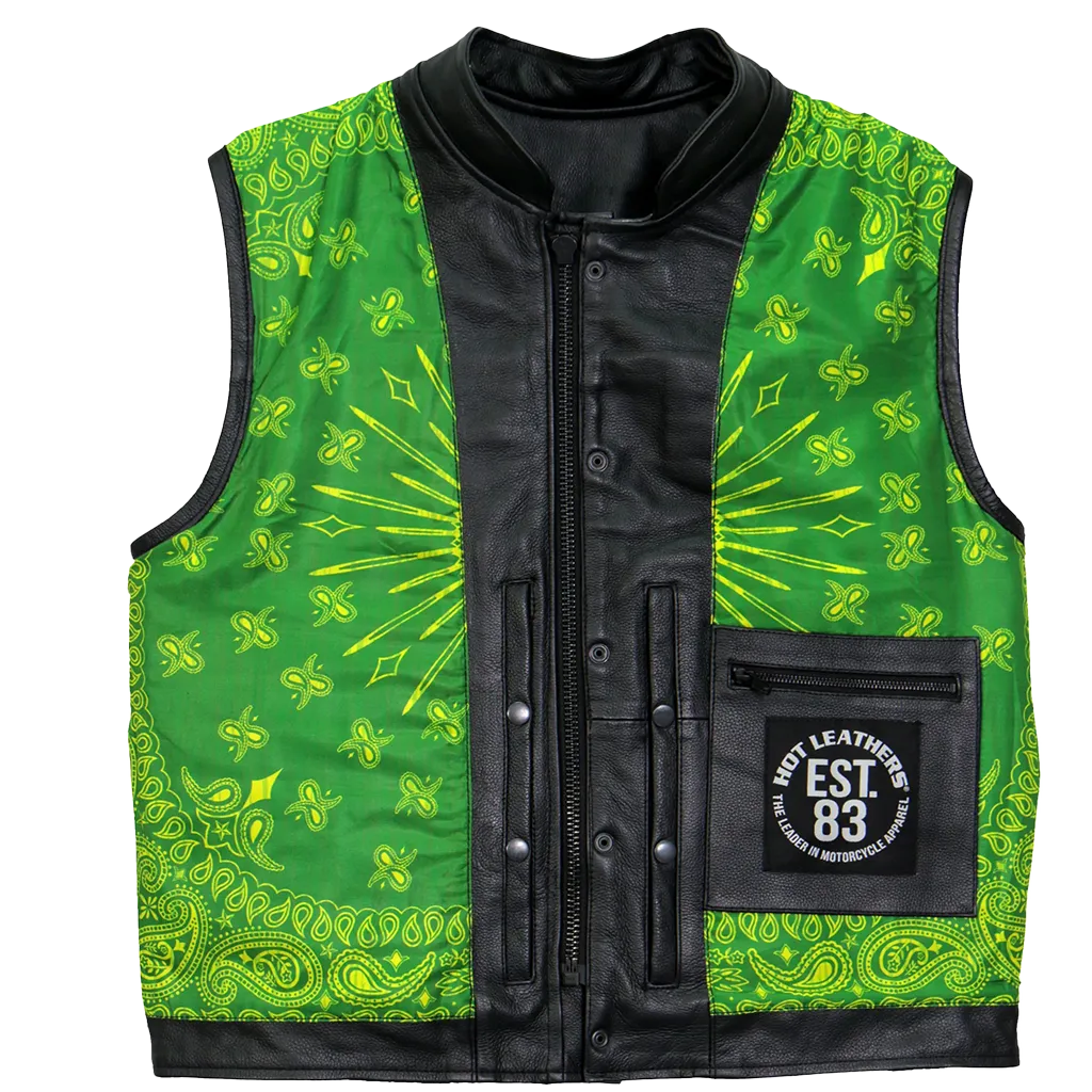 Paisley Green Club Vest