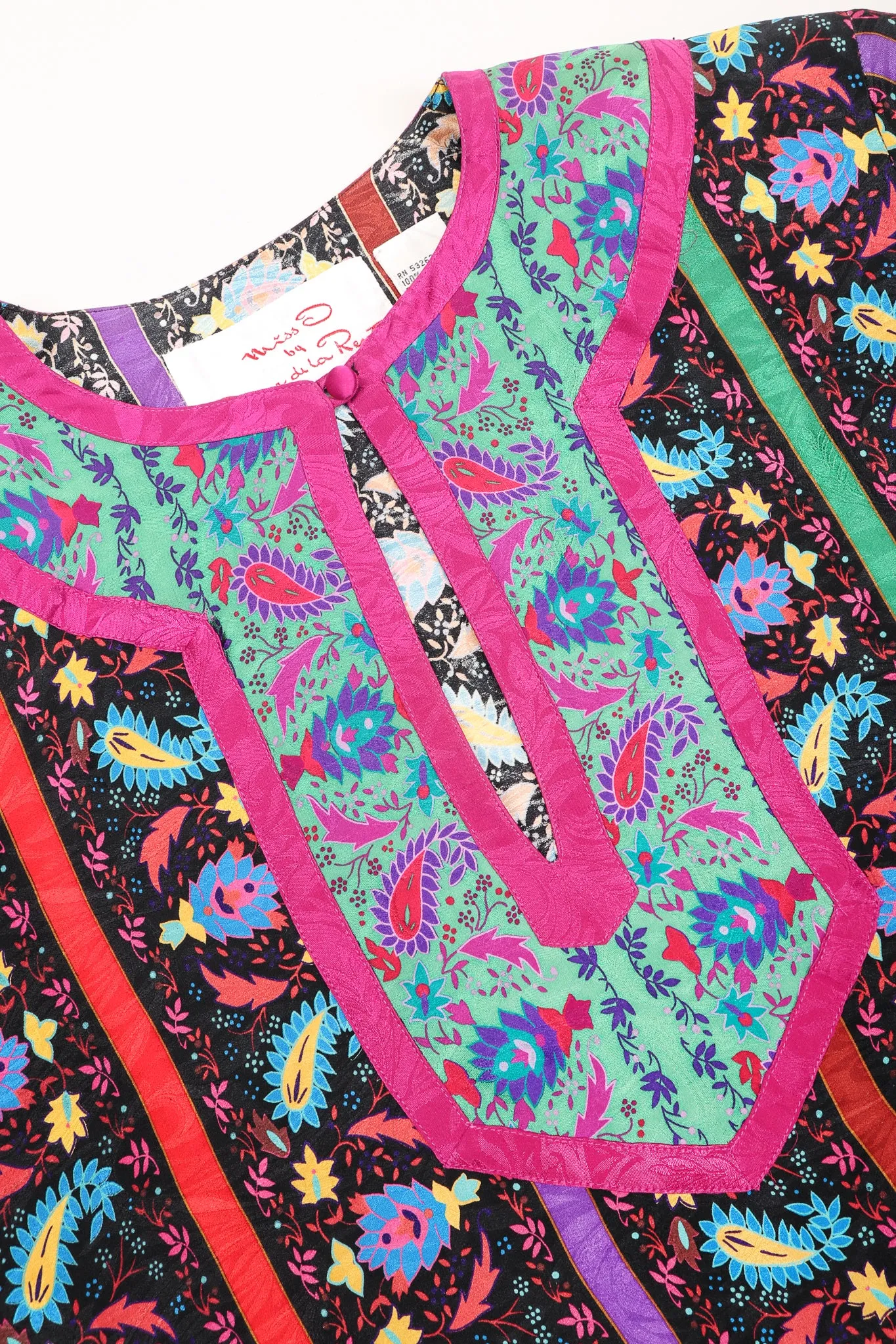 Paisley Stripe Blouse & Skirt Set