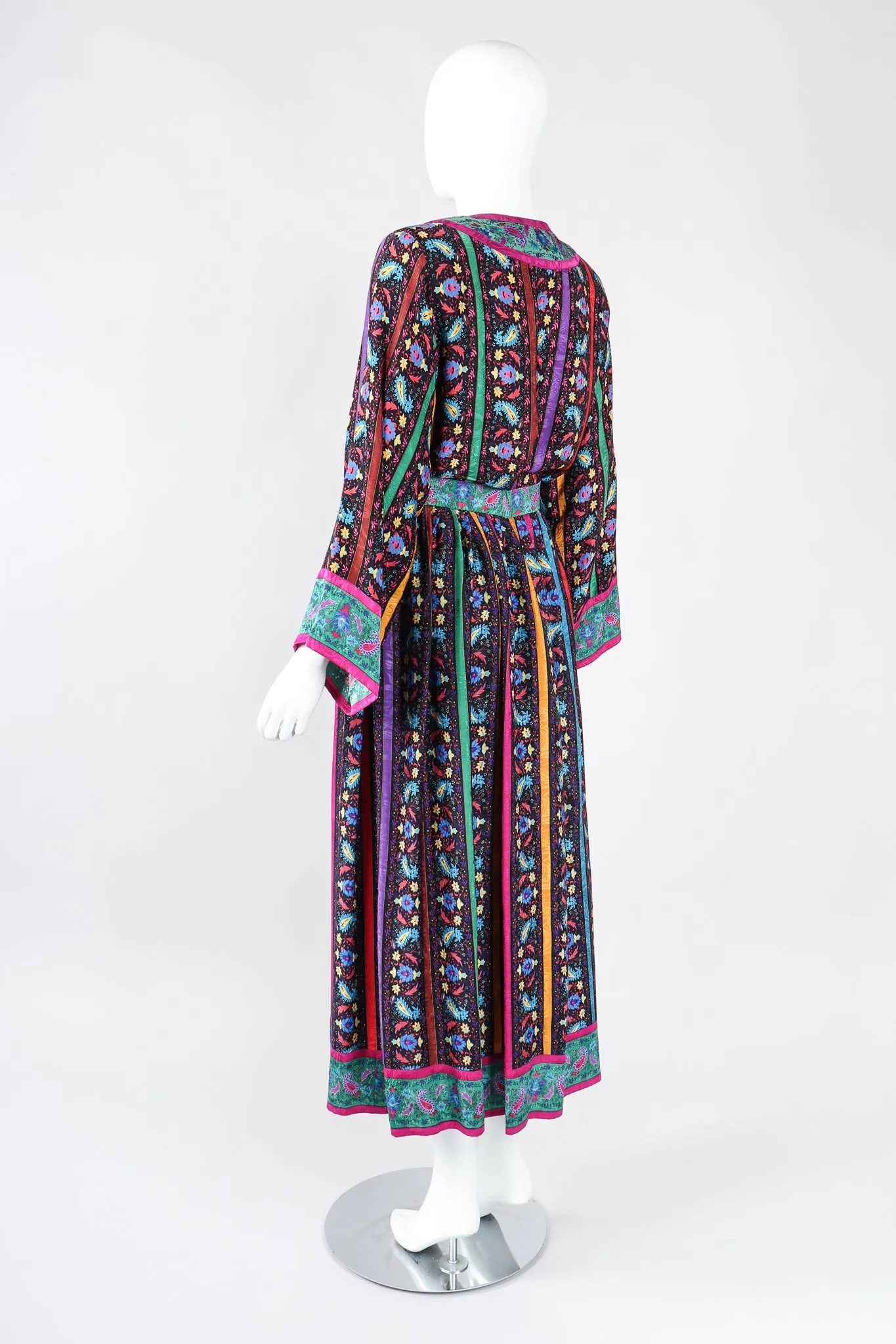 Paisley Stripe Blouse & Skirt Set