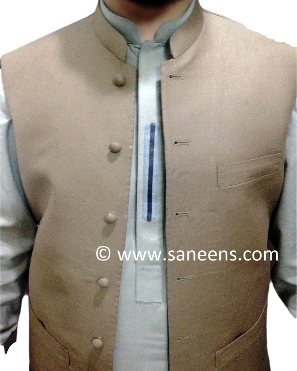 Pashtun Vest in Camel Color