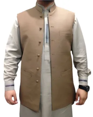 Pashtun Vest in Camel Color