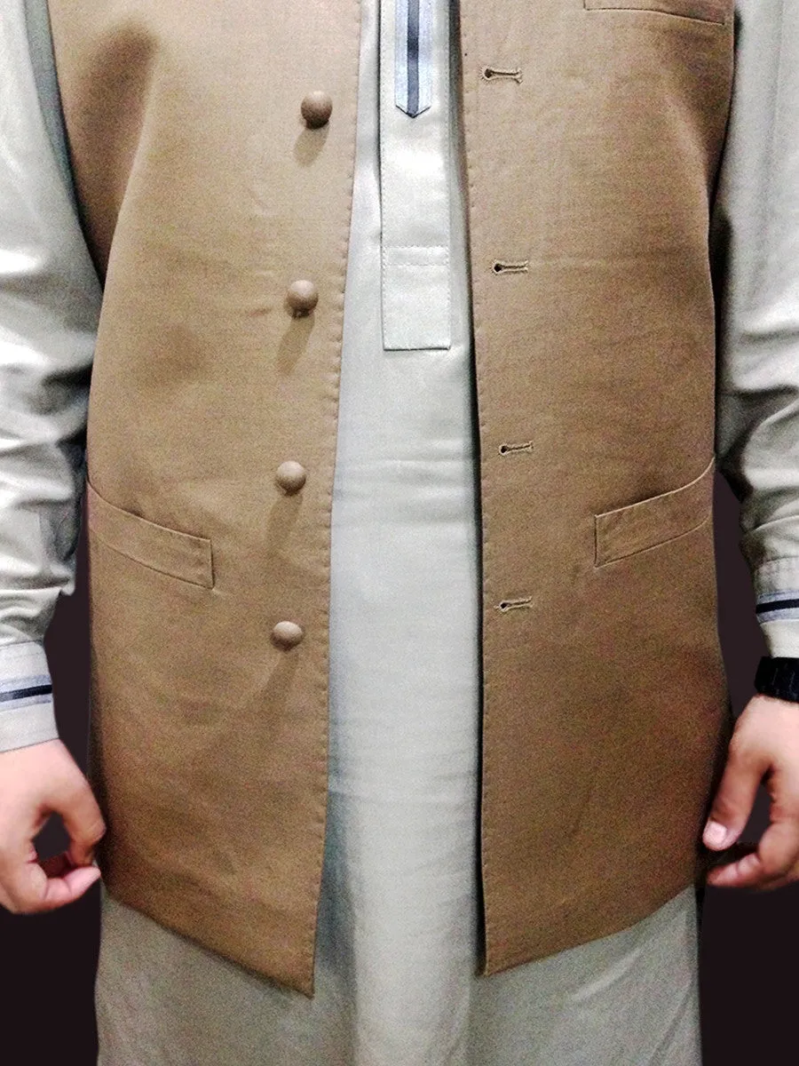 Pashtun Vest in Camel Color