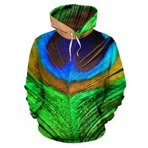Peacock Feathers Hoodie