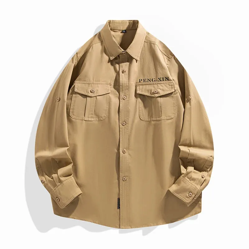 Pure Cotton Casual Oversize Shirt Men