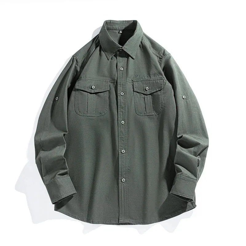 Pure Cotton Casual Oversize Shirt Men