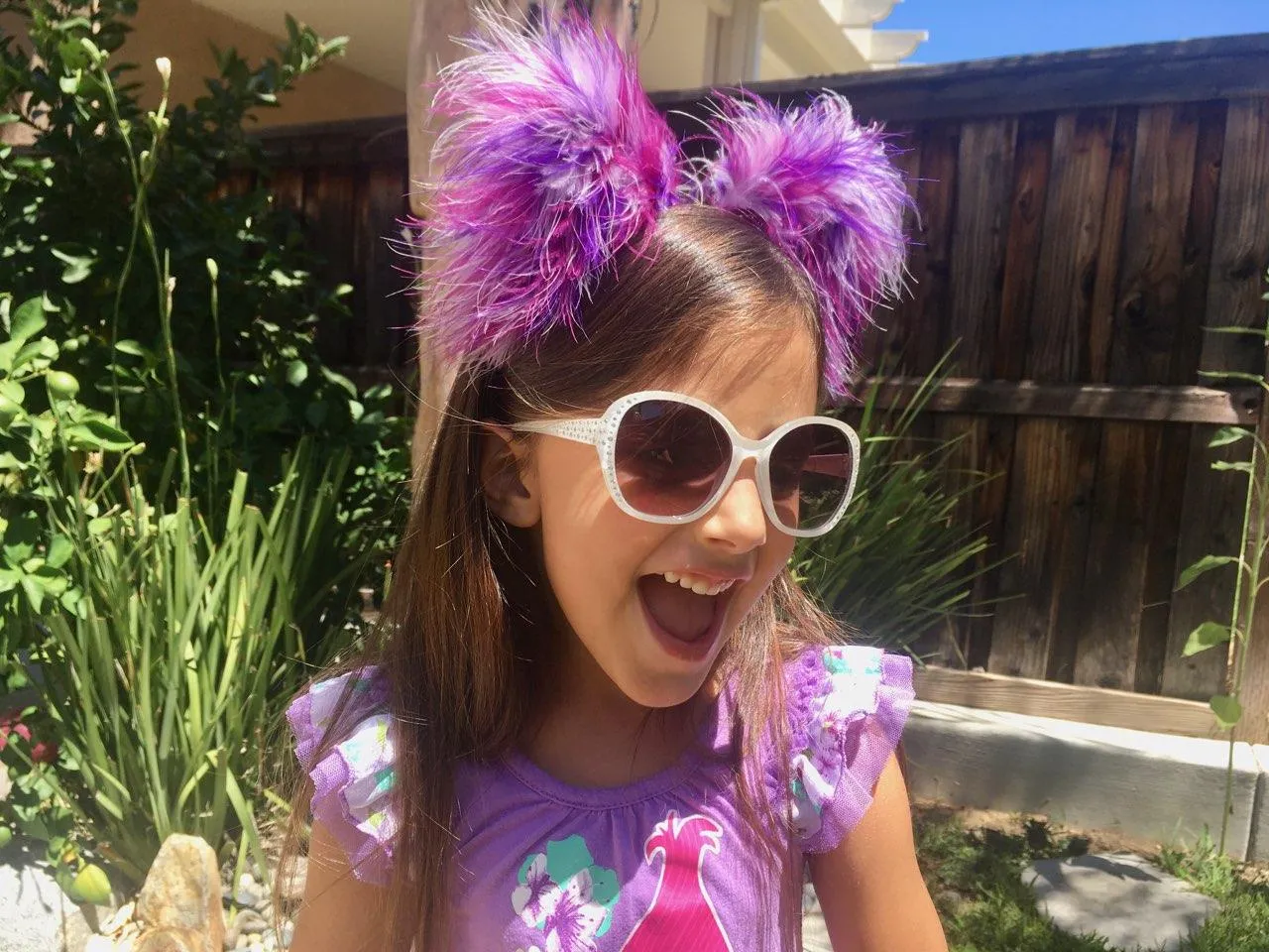 Purple Multi Fluff Kittycorn Ears