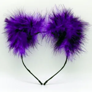Purple Ombre Fluff Kittycorn Ears