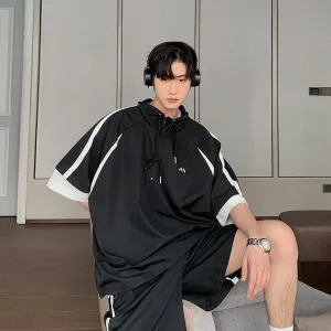 Quick Dry Colorblock Sweatshirt & Shorts