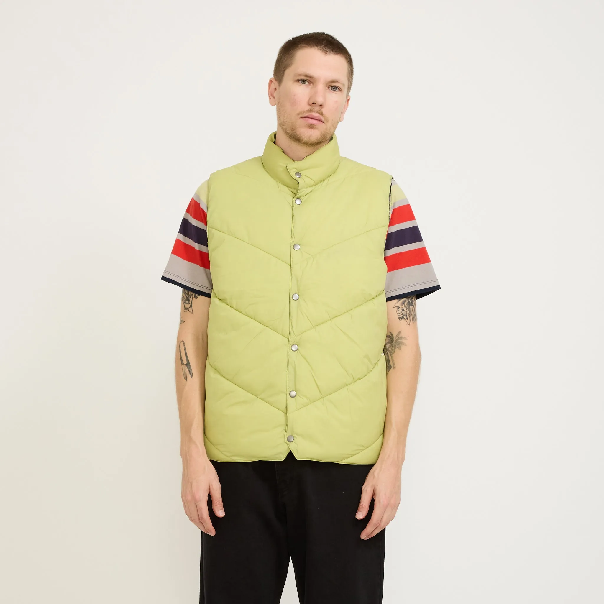 Quilted Reversible Vest Four Leaf Clover