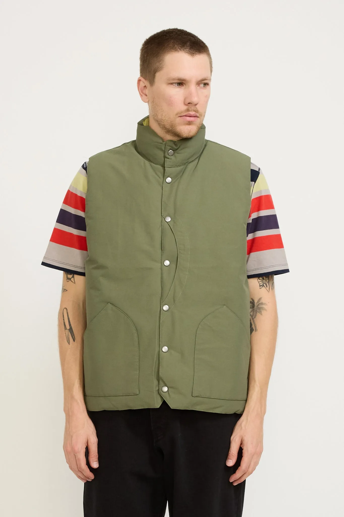 Quilted Reversible Vest Four Leaf Clover