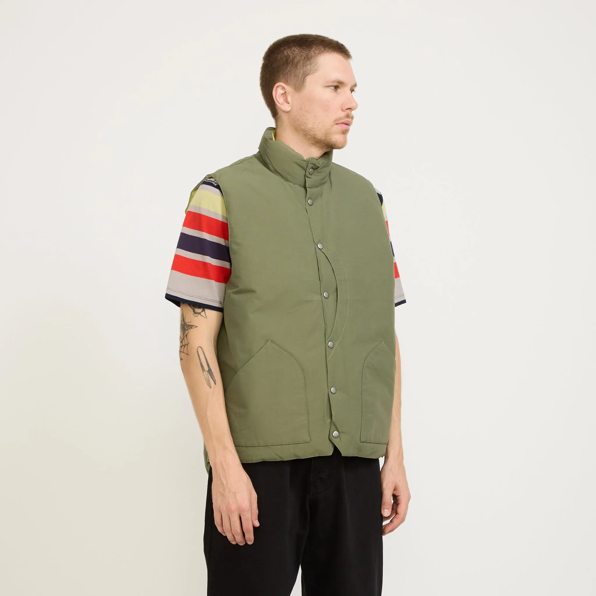 Quilted Reversible Vest Four Leaf Clover
