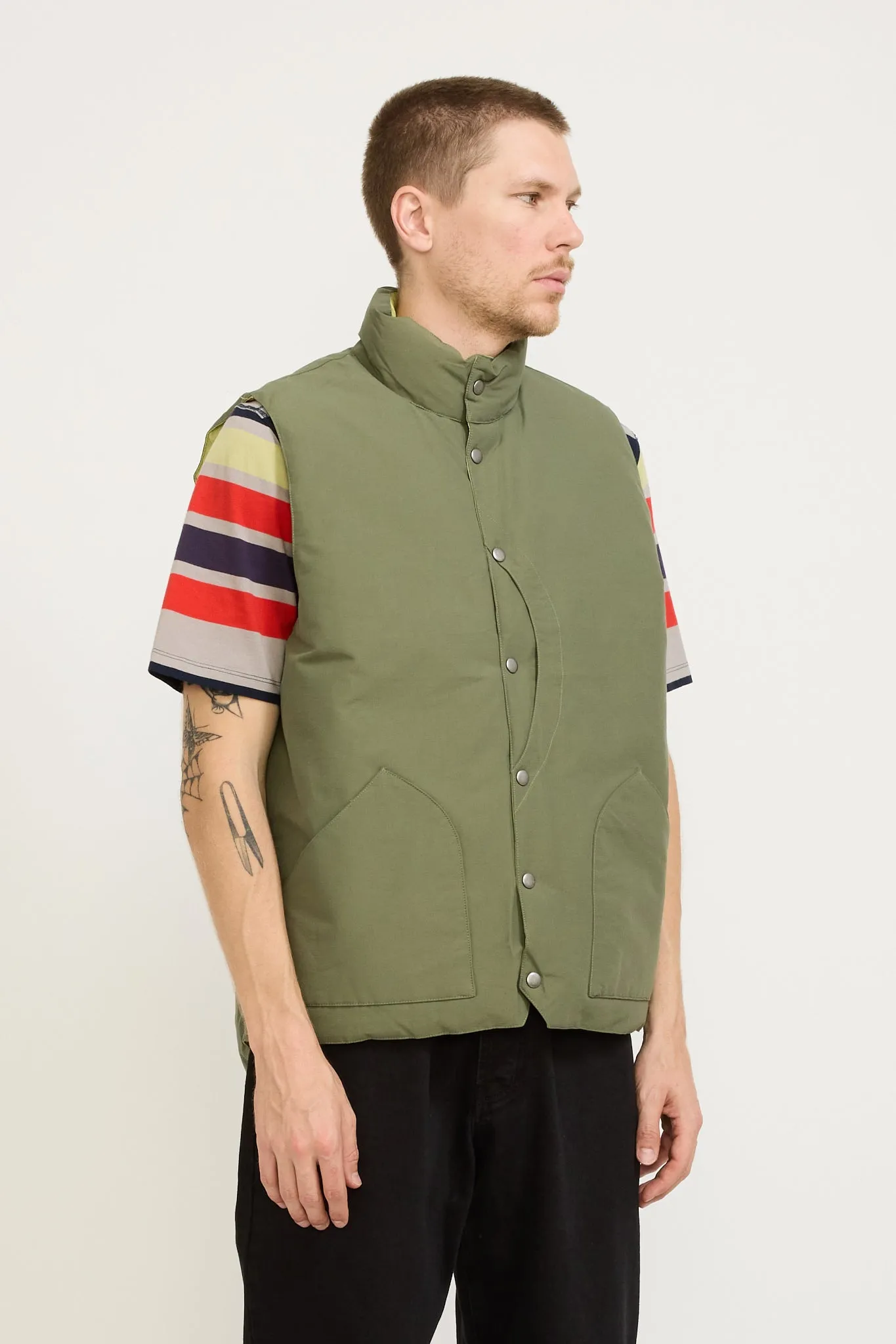 Quilted Reversible Vest Four Leaf Clover