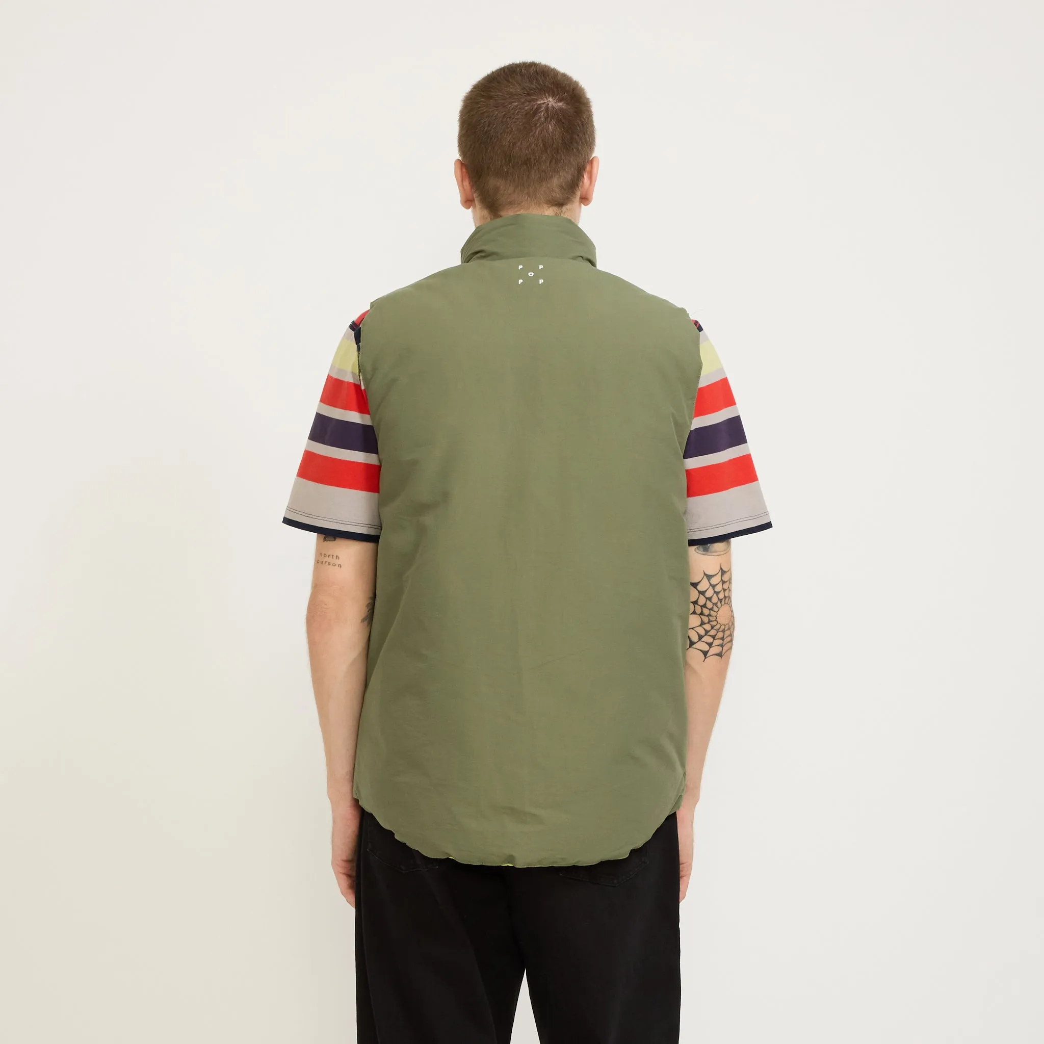 Quilted Reversible Vest Four Leaf Clover