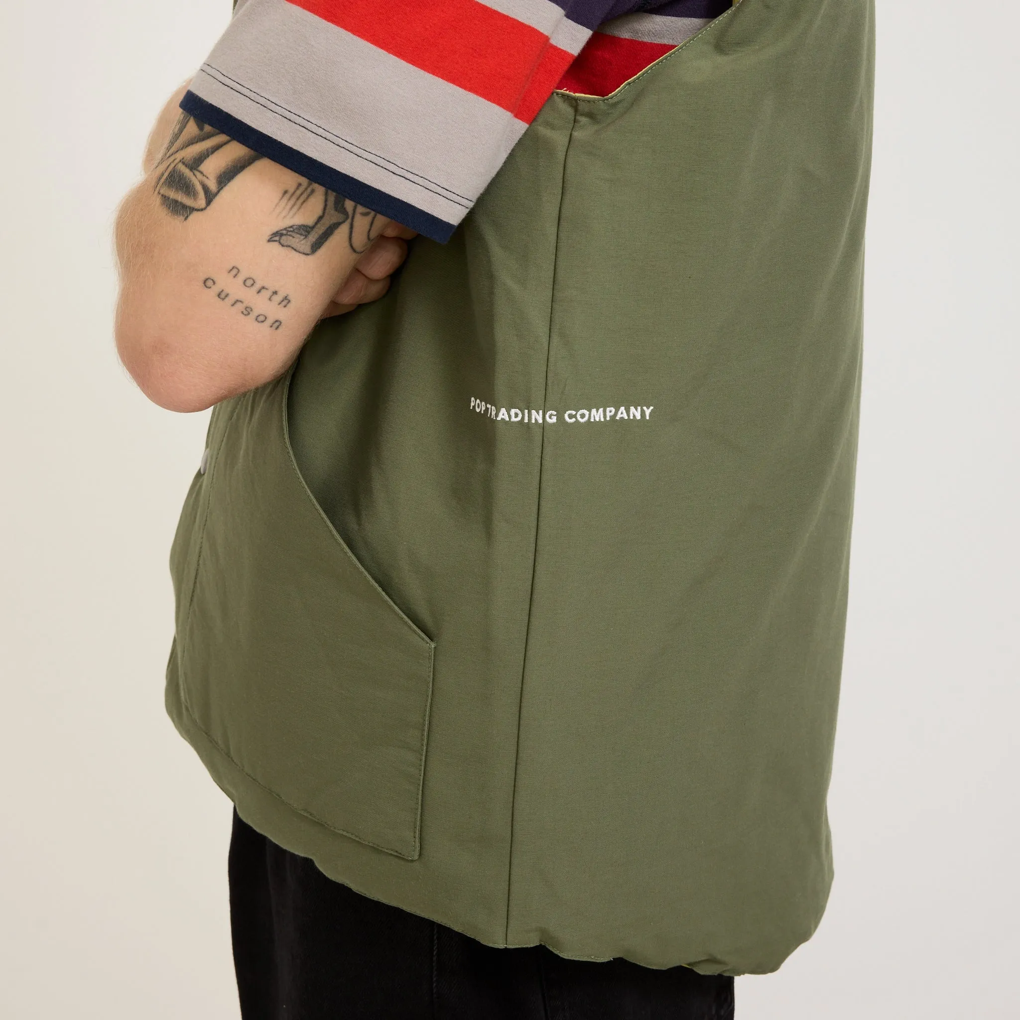 Quilted Reversible Vest Four Leaf Clover