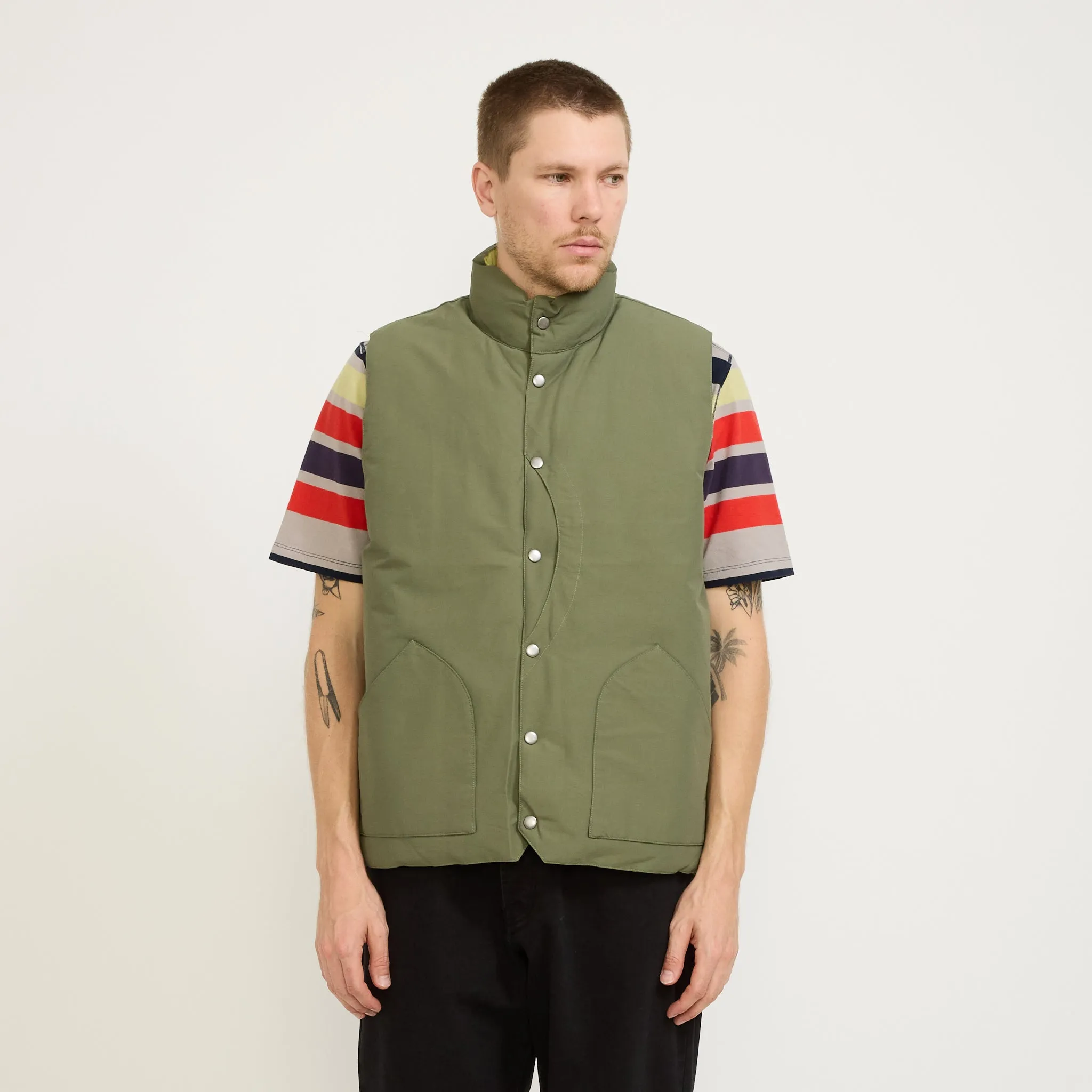 Quilted Reversible Vest Four Leaf Clover