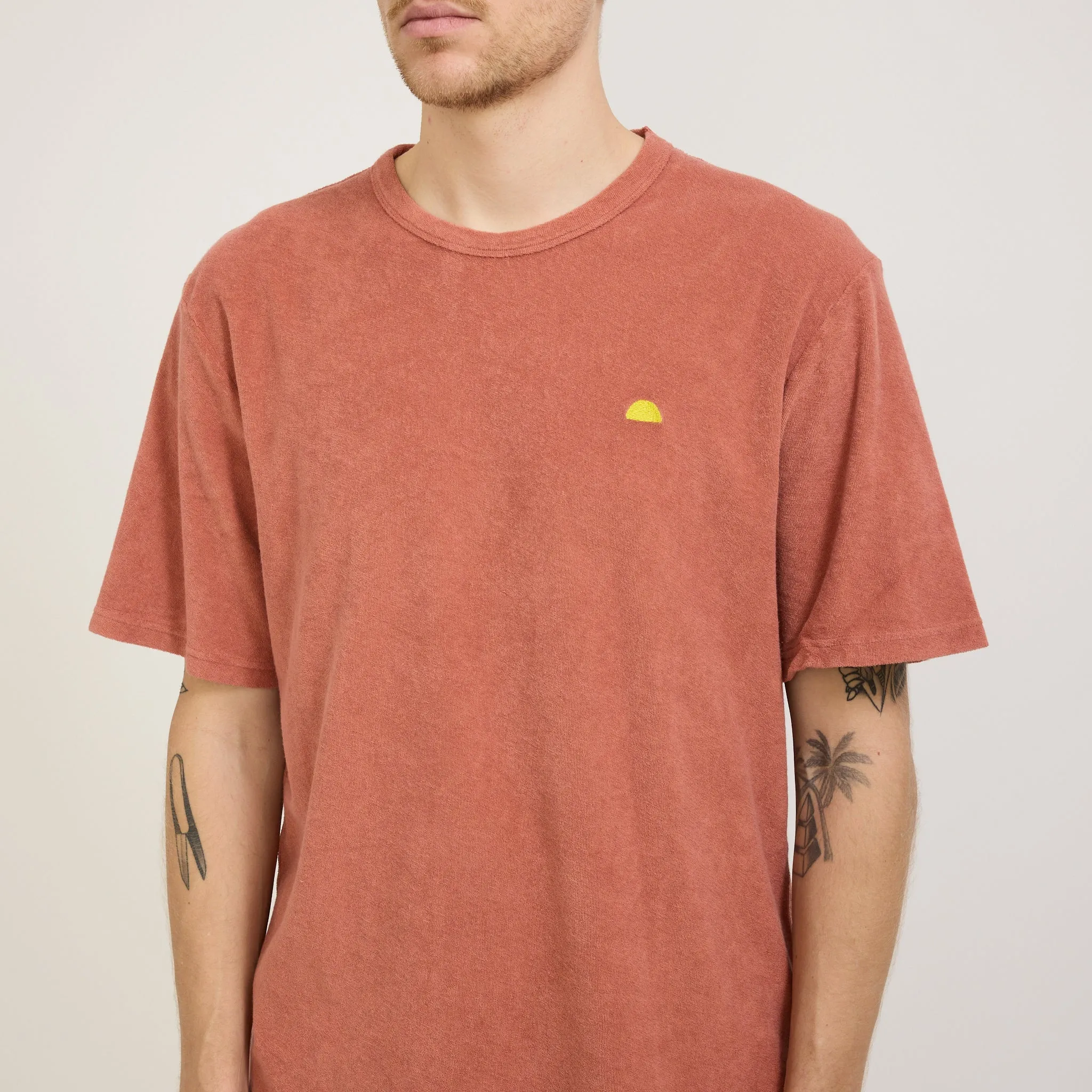 Relaxed Assembly Tee Dark Coral Terry DP