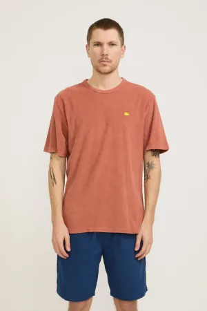 Relaxed Assembly Tee Dark Coral Terry DP