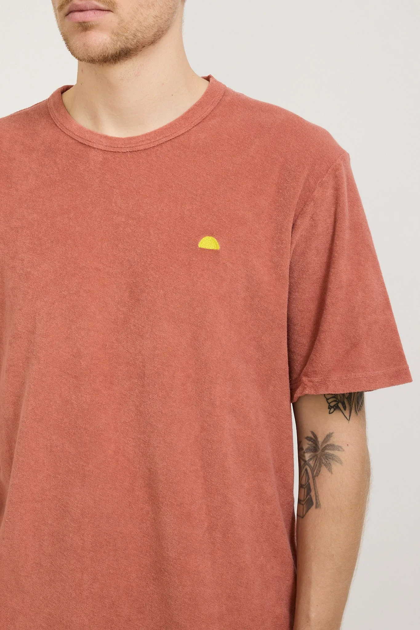 Relaxed Assembly Tee Dark Coral Terry DP