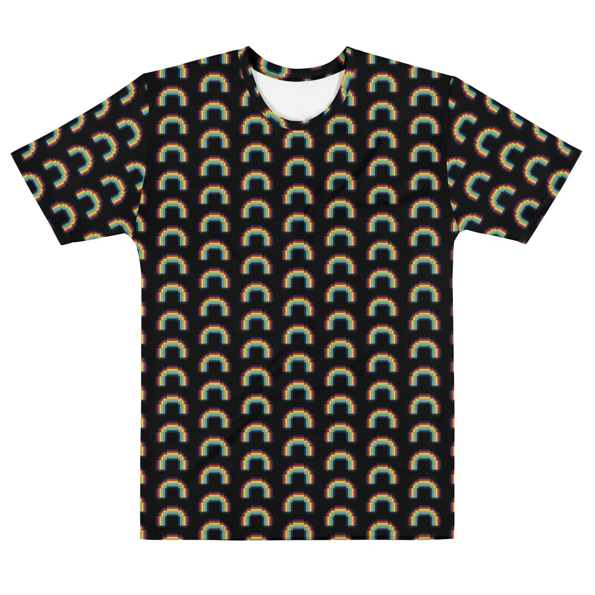Retro Vintage Pixel Rainbow Men's T-shirt