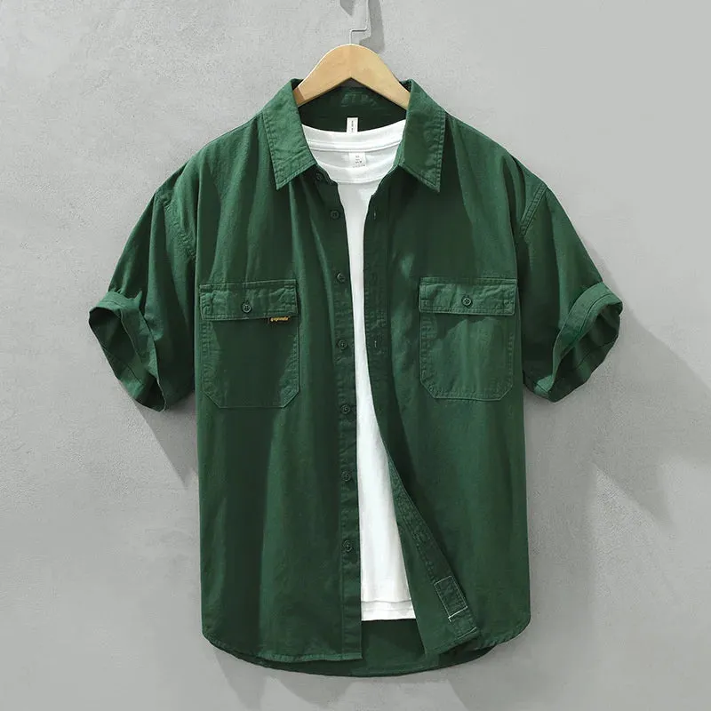 RetroActive Herren Cargo Hemdenjacke