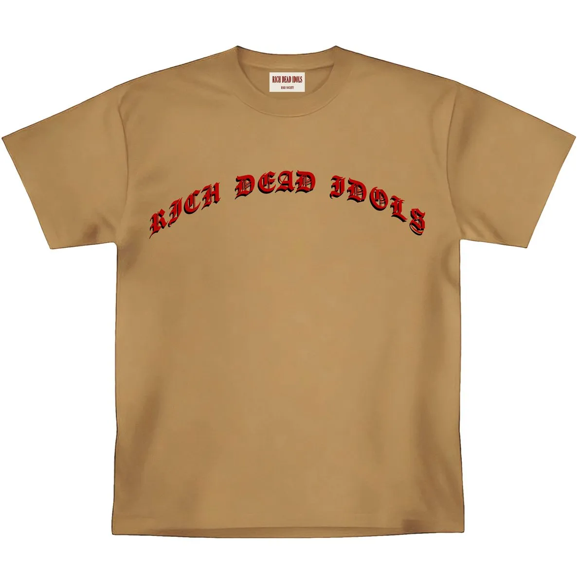 RICH DEAD IDOLS RICK JAMES HEAVYWEIGHT TEE (KHAKI)