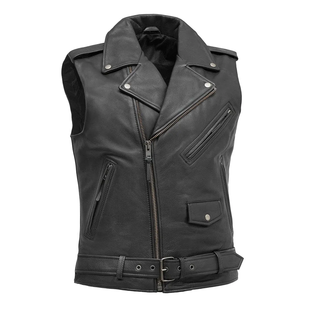 Rockin - Men's Motorcycle Leather Vest - Extreme Biker Leather