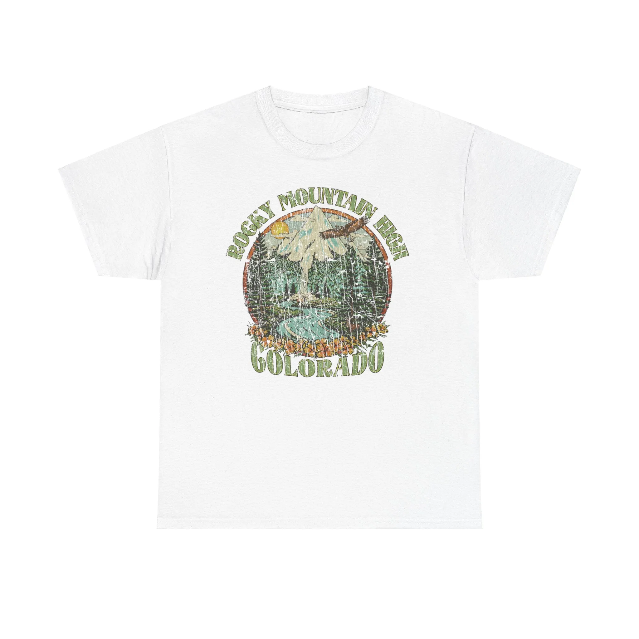 Rocky Mountain High John Denver 1972 Colorado Folk Rock T-shirt