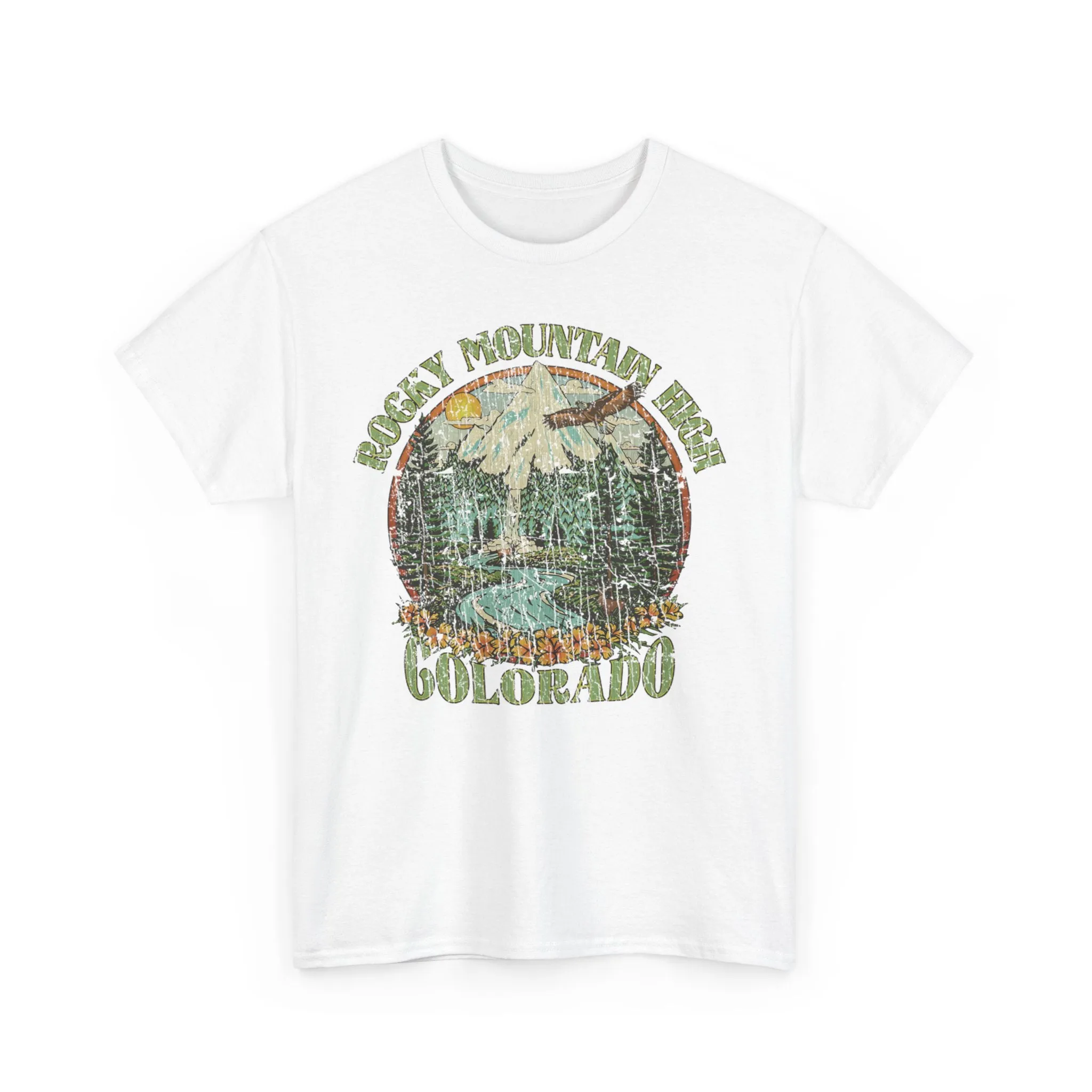 Rocky Mountain High John Denver 1972 Colorado Folk Rock T-shirt