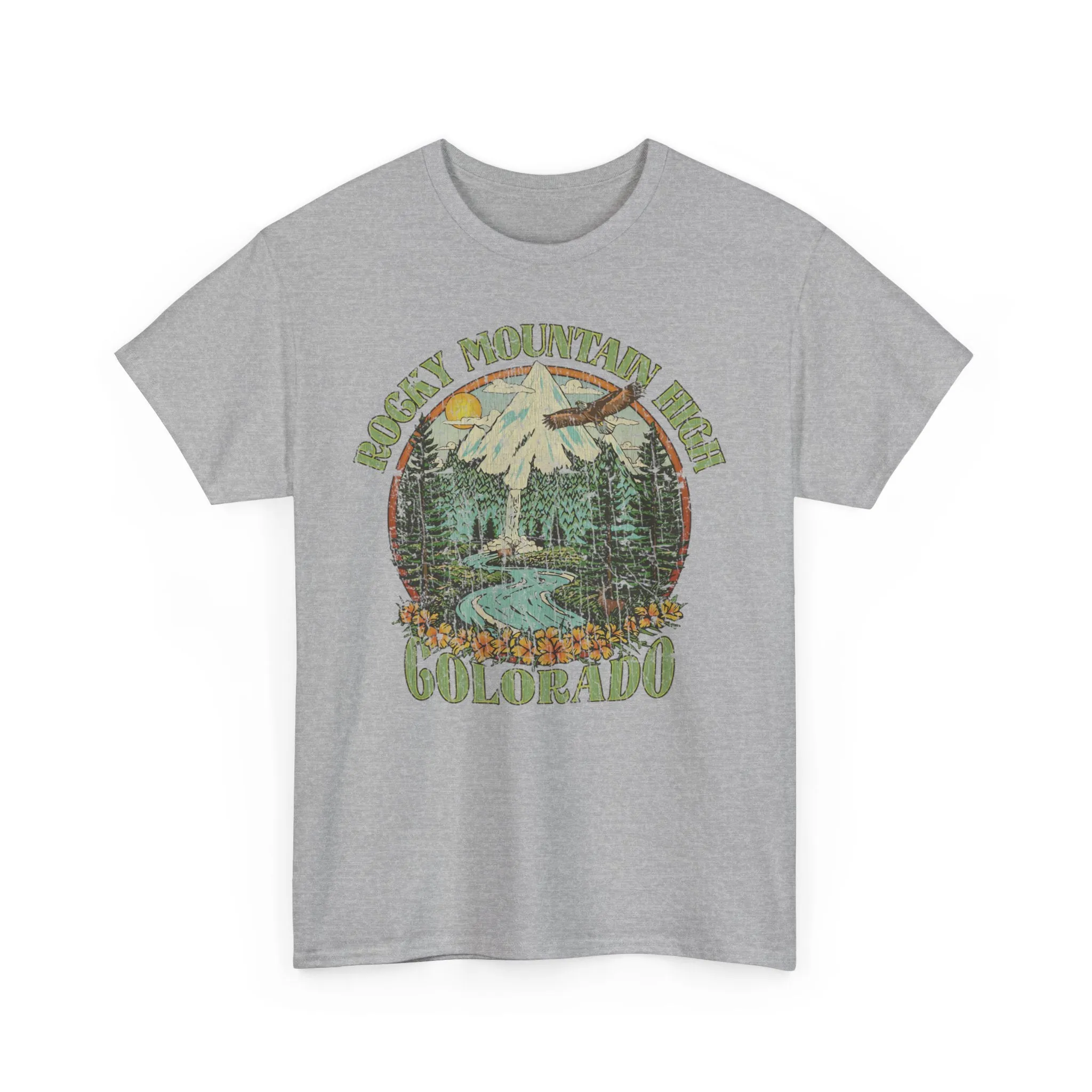 Rocky Mountain High John Denver 1972 Colorado Folk Rock T-shirt