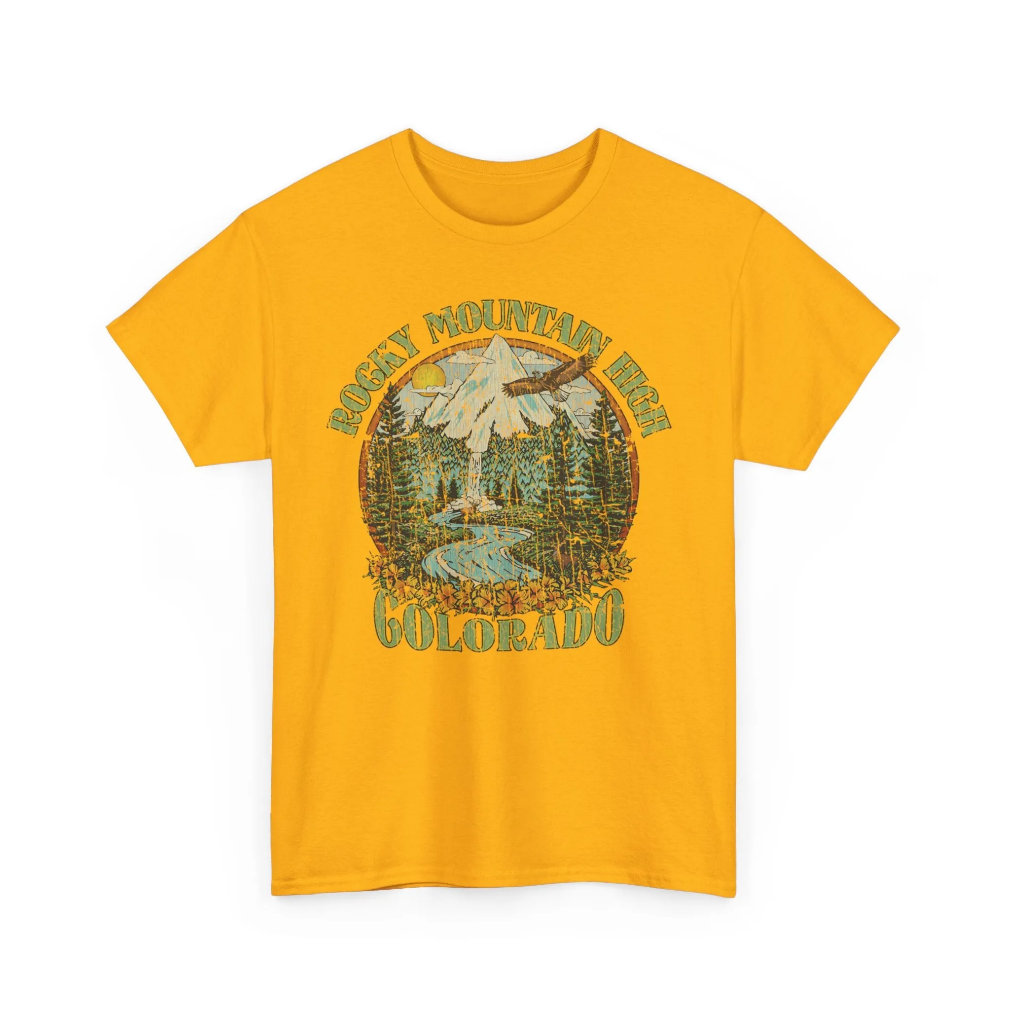 Rocky Mountain High John Denver 1972 Colorado Folk Rock T-shirt