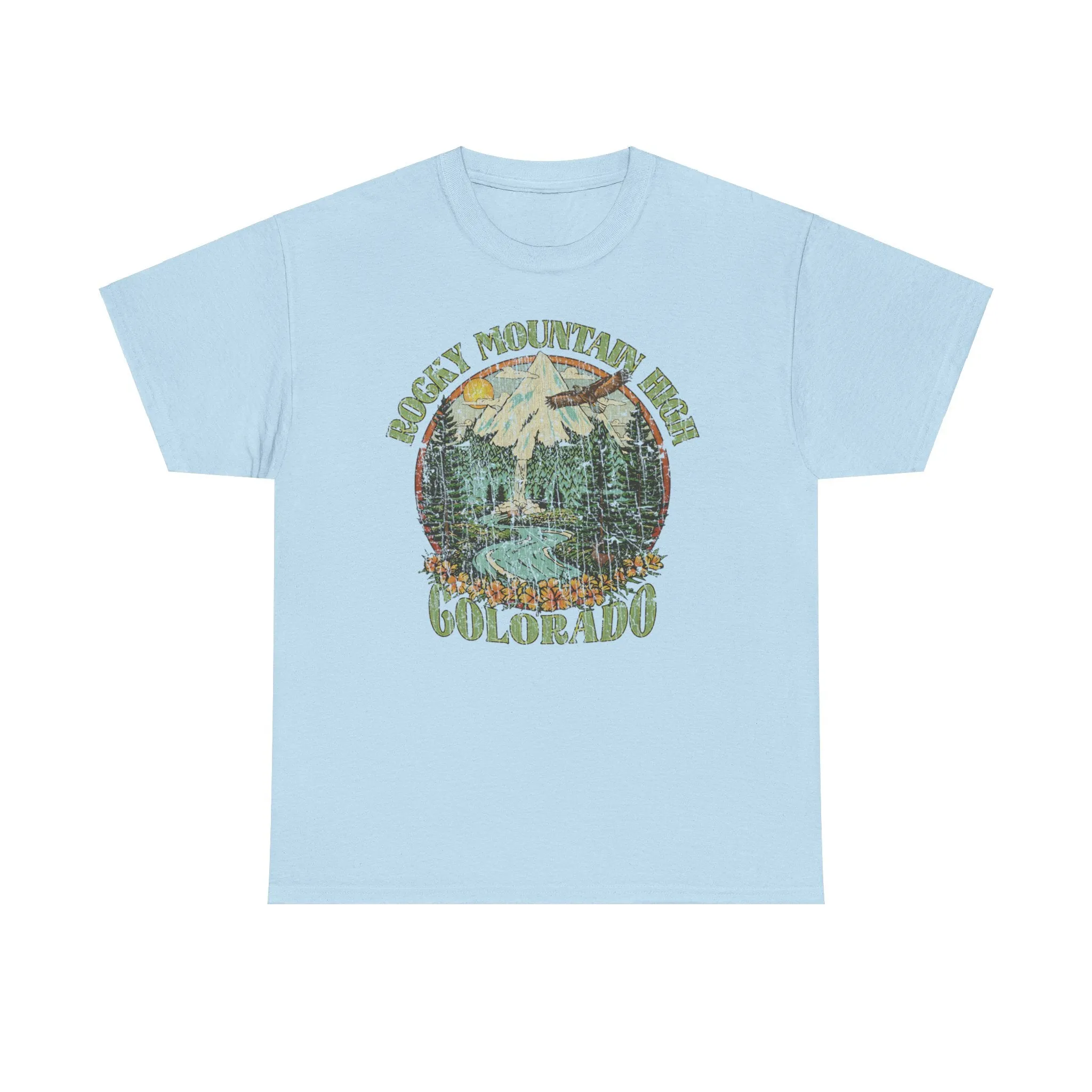 Rocky Mountain High John Denver 1972 Colorado Folk Rock T-shirt
