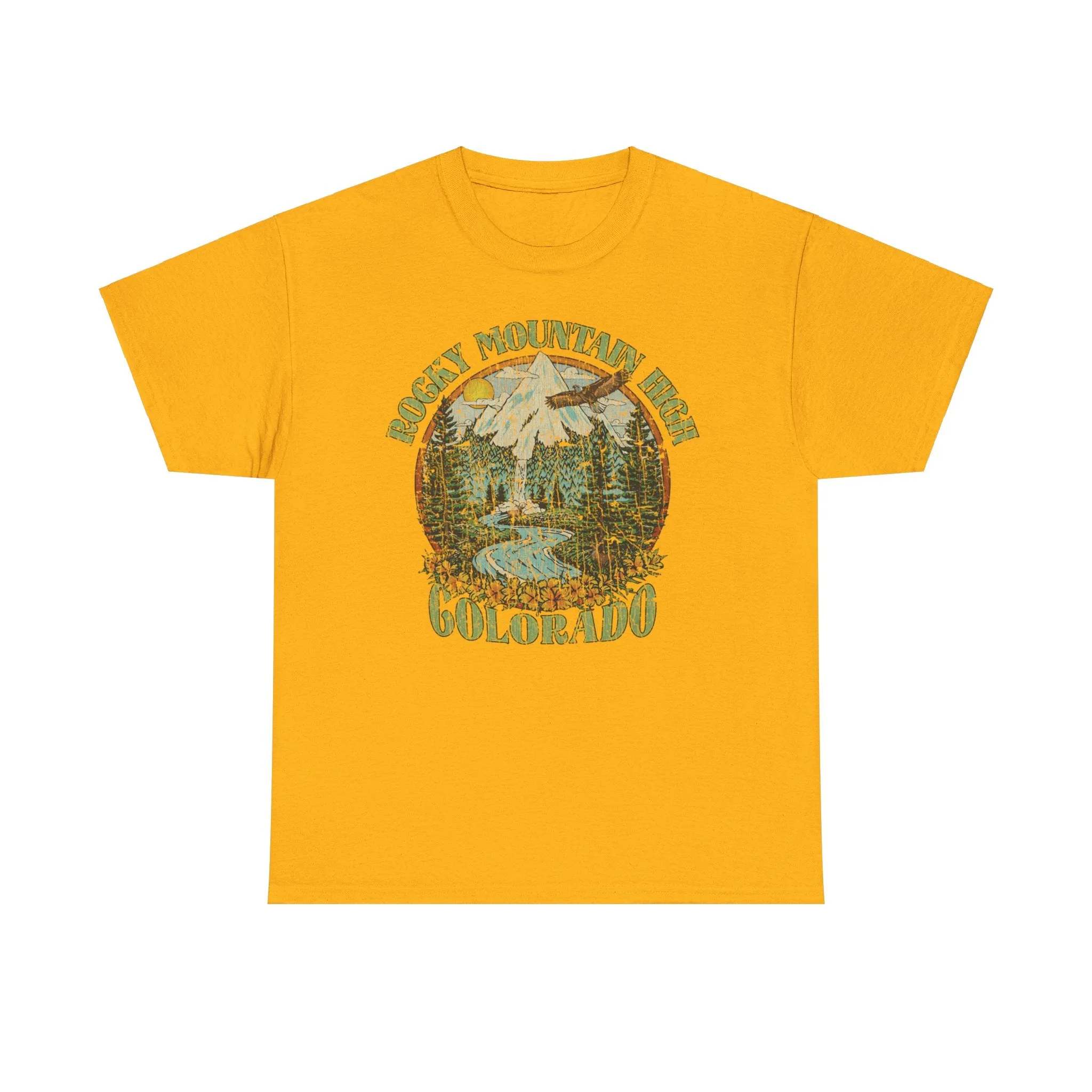 Rocky Mountain High John Denver 1972 Colorado Folk Rock T-shirt