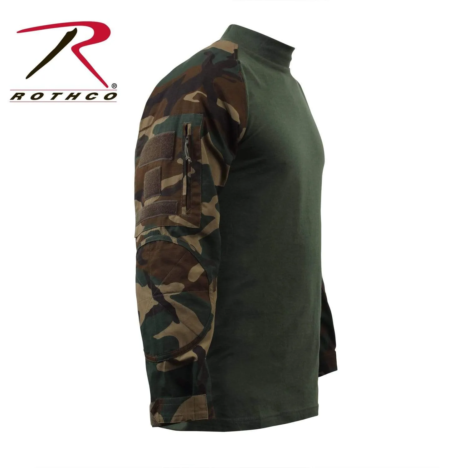 Rothco Military Combat Shirt- Woodland Camo