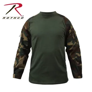 Rothco Military Combat Shirt- Woodland Camo