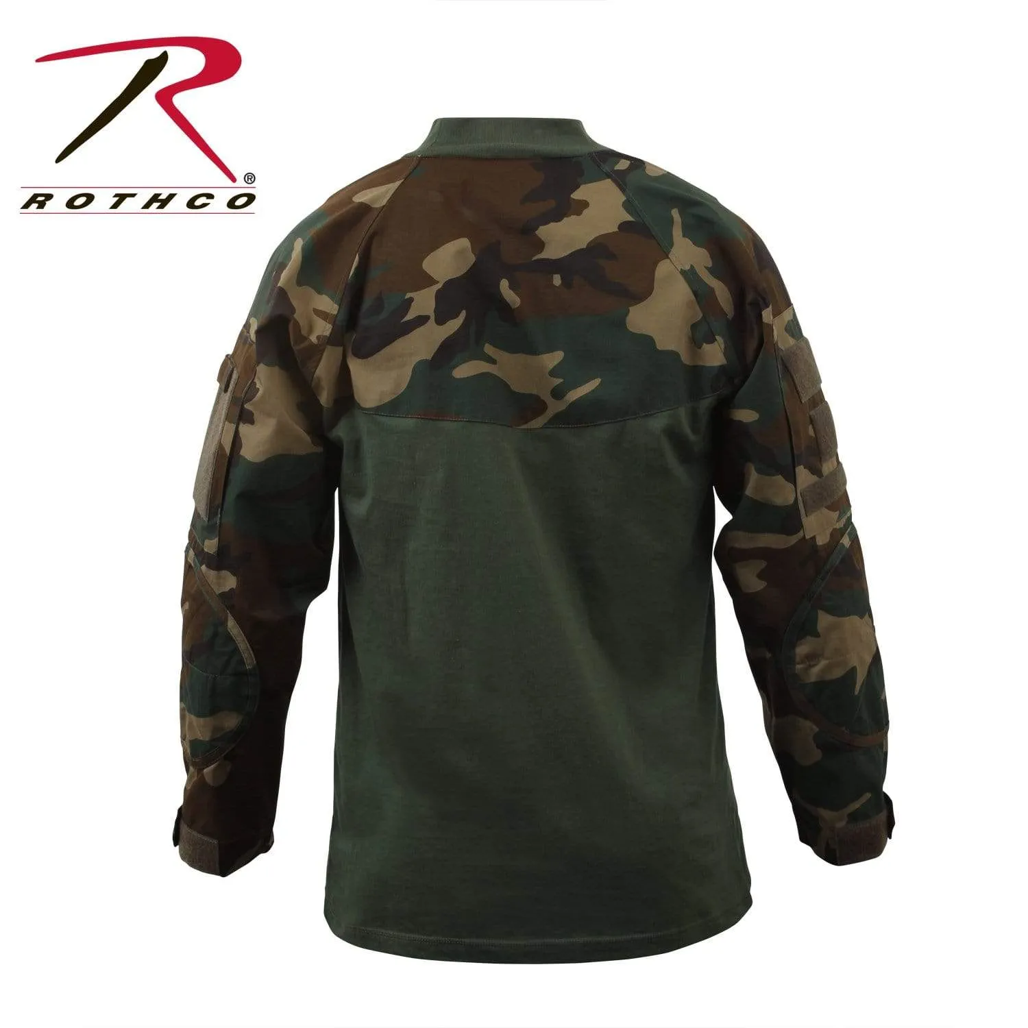 Rothco Military Combat Shirt- Woodland Camo