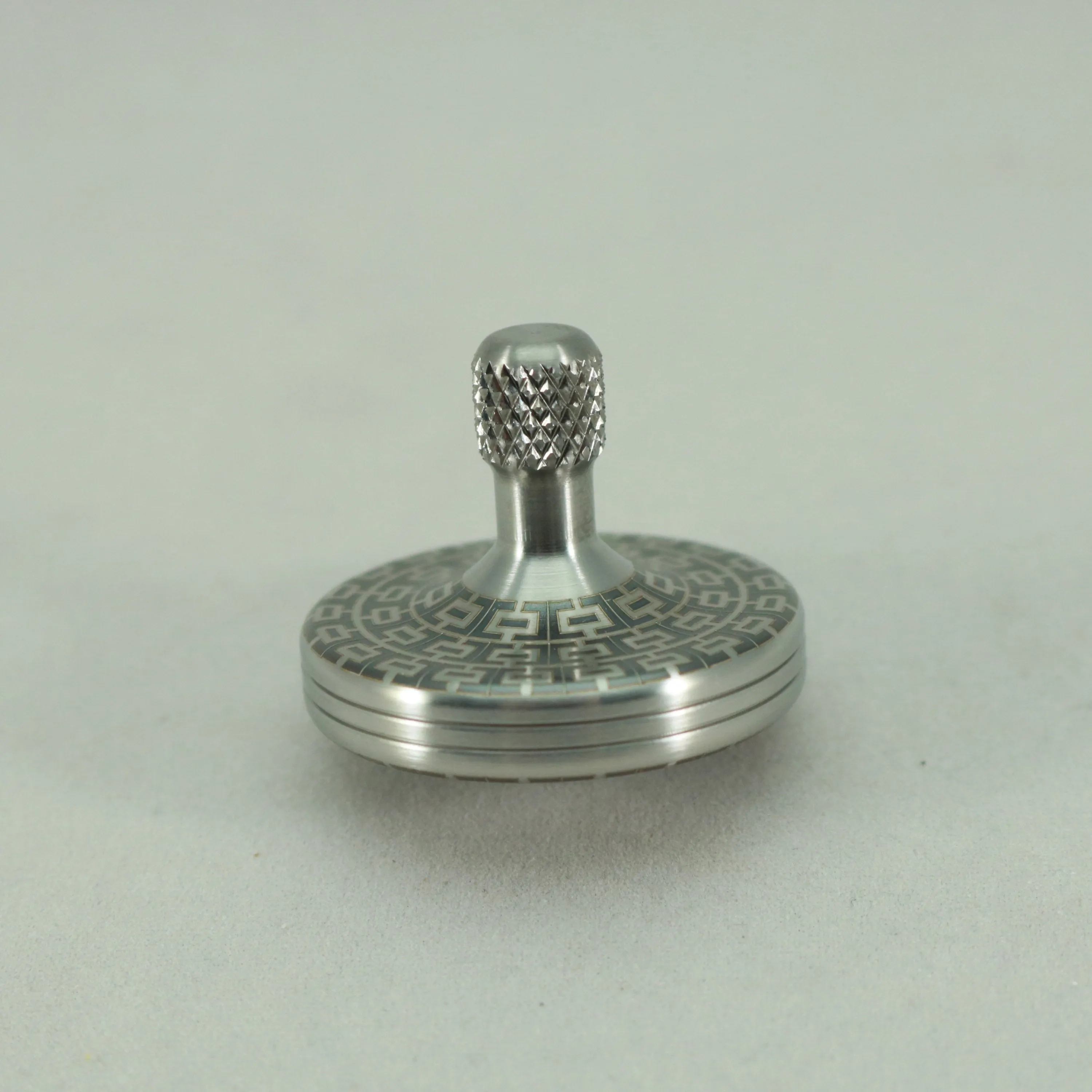 S2- Laser Etched I-Beam Pattern Stainless Steel Spinning Top
