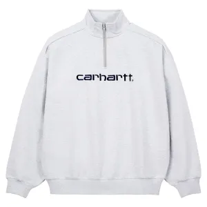 Script Half Zip Sweatshirt | Ash Heather