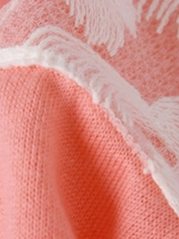 skinny love embroidered asymmetrical cardigan