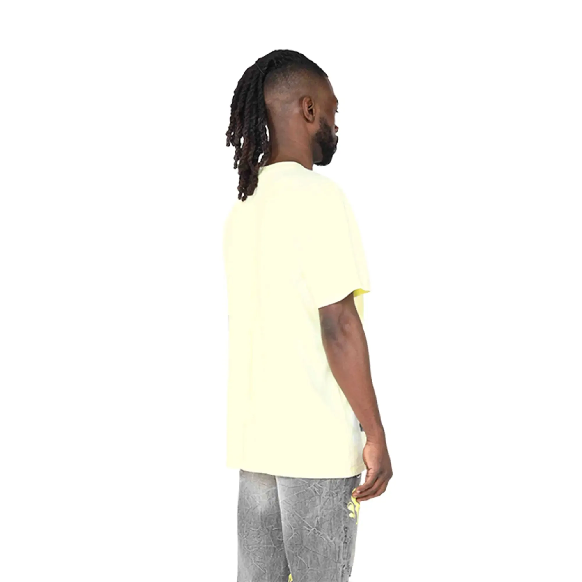 Smoke Rise Men Dystopia Fashion T-Shirt S25 Tee (Wax Yellow)