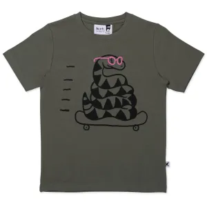 Speedy Snake Tee- Khaki