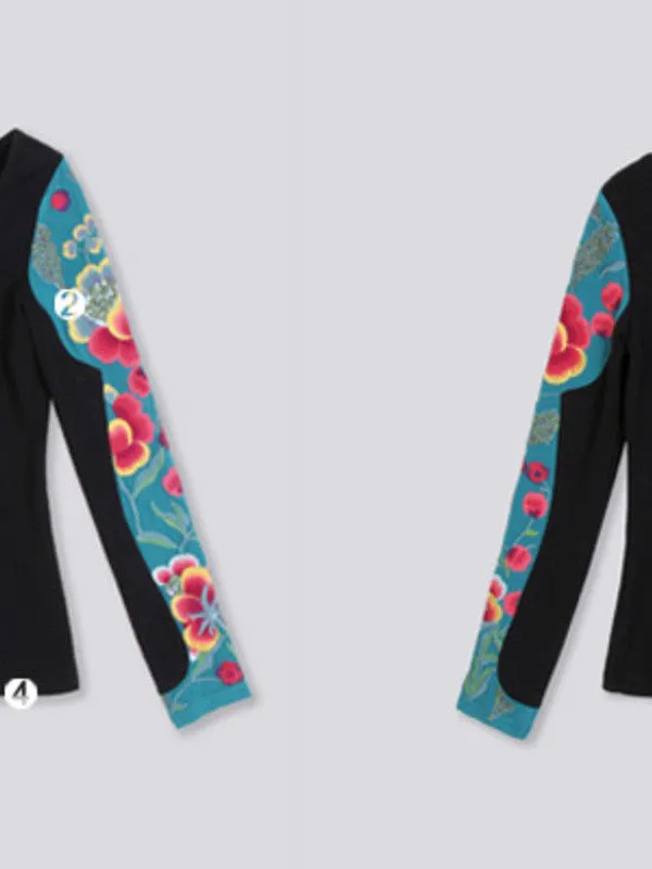 spring love embroidered top